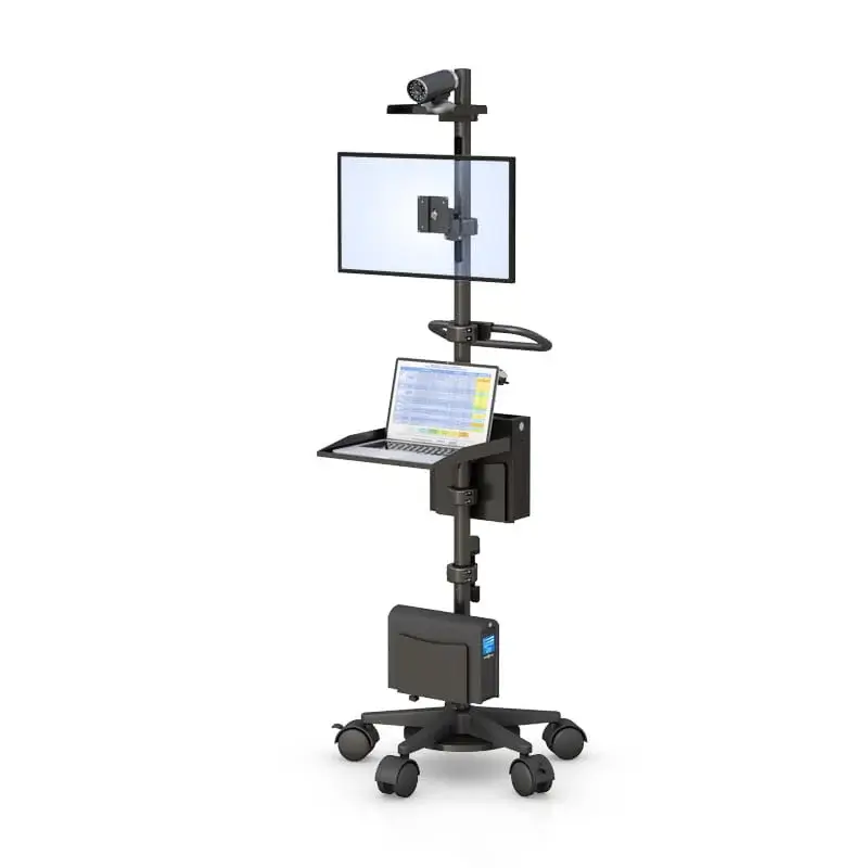 771843 Medical Furniture Ergonomic Hospital laptop computer pole cart